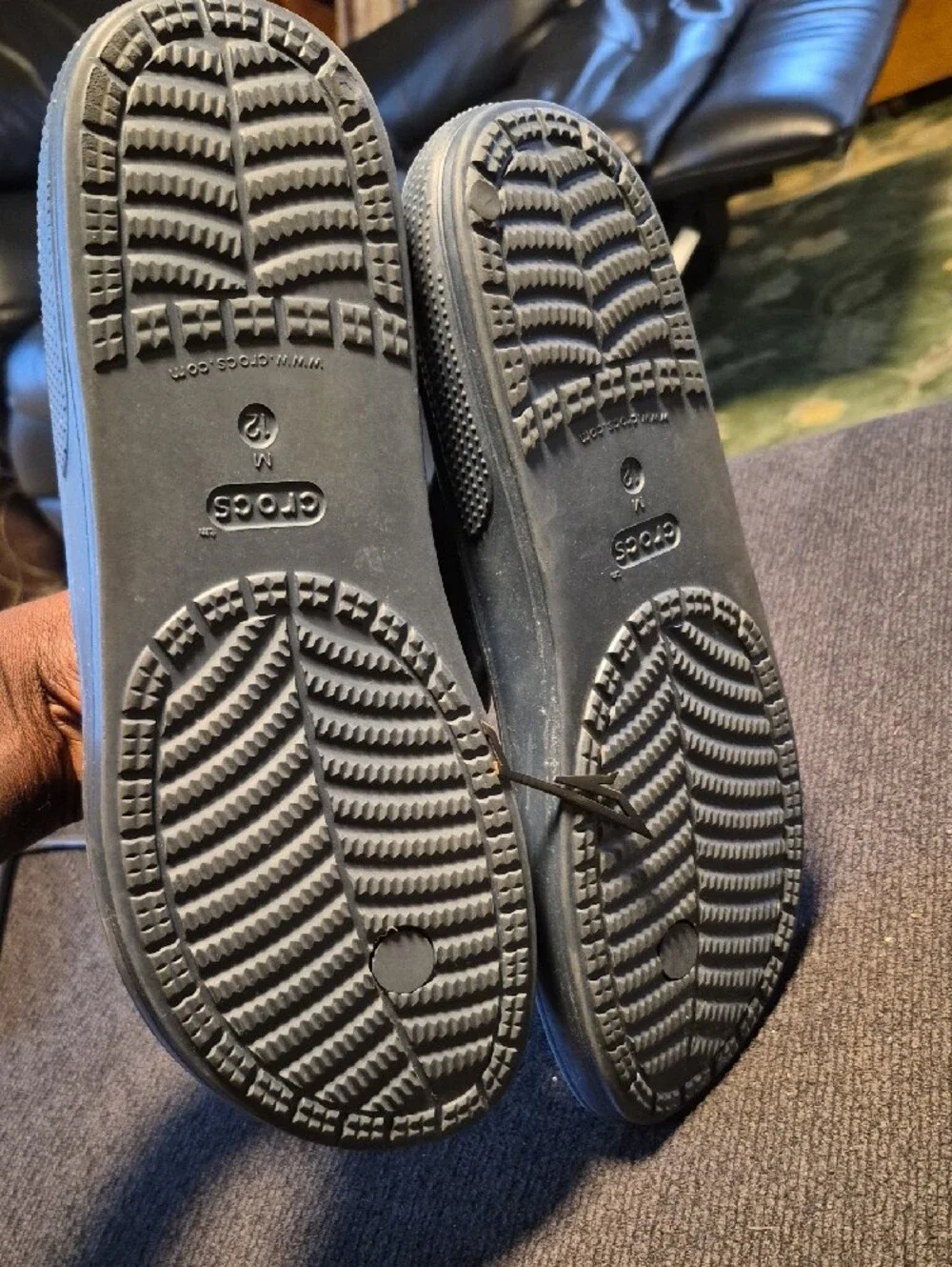 CROCS Men's Blue Slip-On Flip Flops - Lightweight Comfort